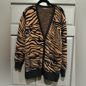 Soft animal print cardigan from Banana Republic